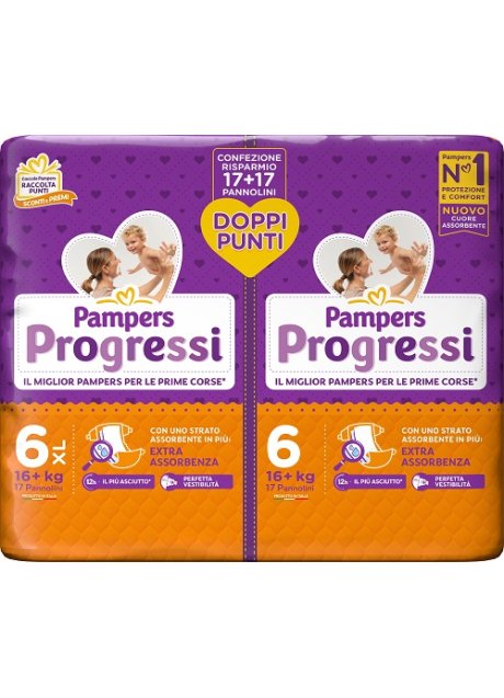 PAMPERS PROGRESSI XL 34PZ