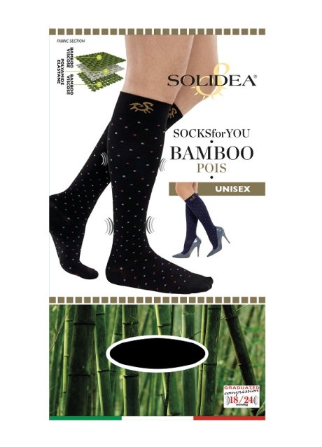 SOCKS FY BAMBOO POIS NERO M