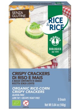 RICE&RICE CRISPY CRACKERS DI RISO E MAIS 160 G