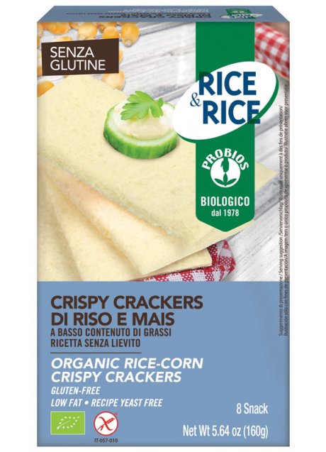 RICE&RICE CRISPY CRACKERS DI RISO E MAIS 160 G