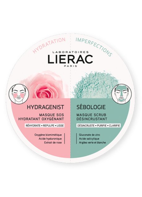 LIERAC MONO MASK HYDRA + SEBOLOGIE 2 X 6 ML