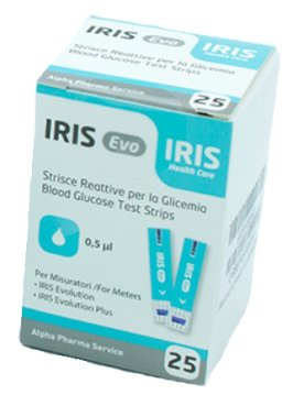 IRIS EVO STRISCE GLICEMIA 25PZ