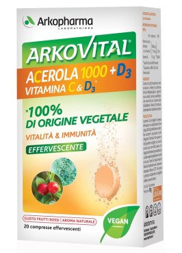 ARKOVITAL ACEROLA 1000+D3 VIT