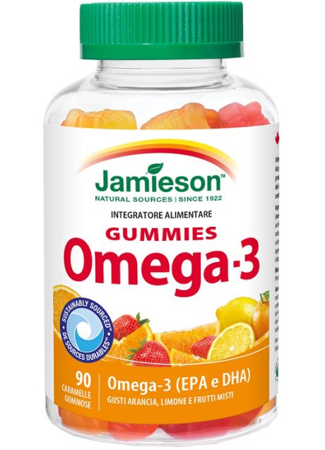 JAMIESON OMEGA 3 GUMM 90CARAM