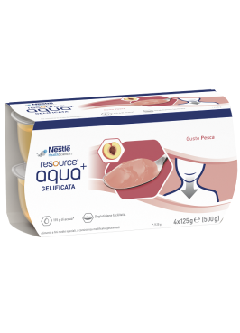 RESOURCE AQUA ACQUA GELIFICATA+PEACH CUP 6 4X125 G