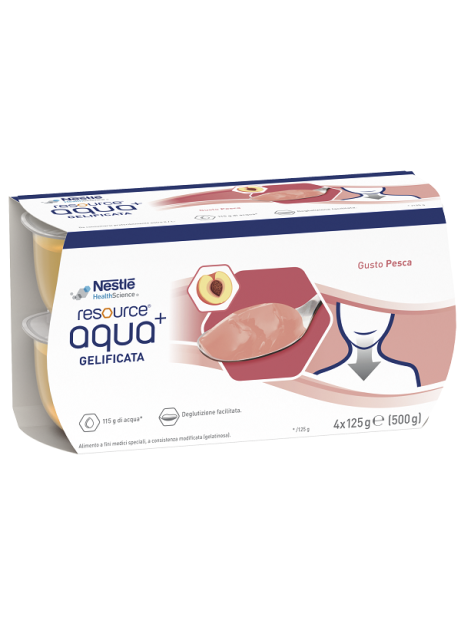 RESOURCE AQUA ACQUA GELIFICATA+PEACH CUP 6 4X125 G