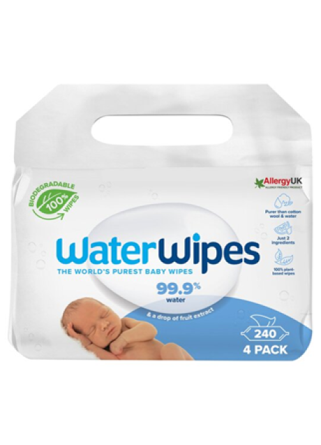 WATERWIPES SALVIETTE 4X60PZ