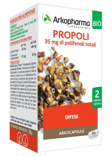 ARKOCAPSULE PROPOLI BIO 40CPS