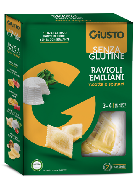 GIUSTO S/G RAVIOLI RICOTTA250G