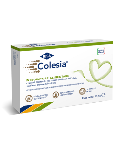 COLESIA - INTEGRATORE ALIMENTARE PER IL CONTROLLO DEL COLESTEROLO E TRIGLICERIDI - 30 CAPSULE SOFTGEL