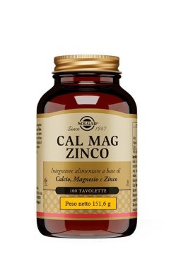 CAL MAG ZINCO 100TAV SOLGAR