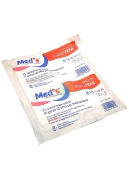 MEDS GARZA 12/8 20X20CM 25PZ