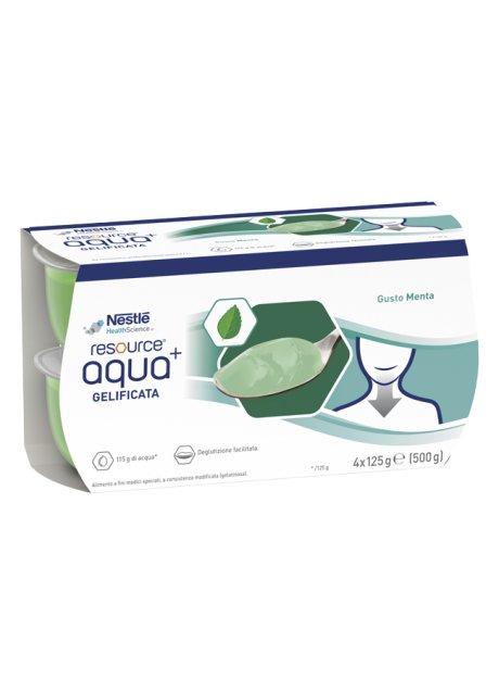 RESOURCE AQUA+MINT CUP6 4X125G