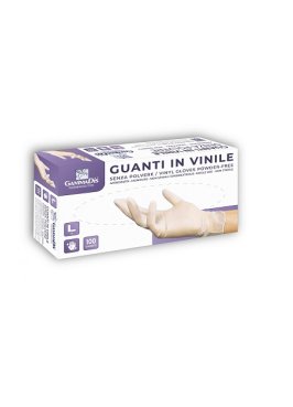 GUANTI VINIL S/POL M 100P GAMMAD