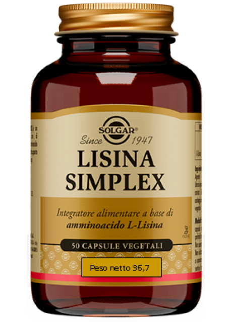 LISINA SIMPLEX 50CPS VEG SOLGAR