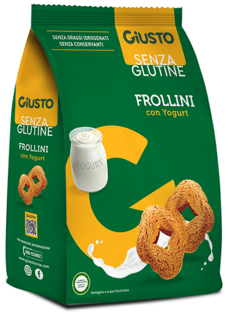 GIUSTO S/G FROLLINI YOGURT250G