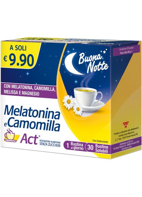 MELATONINA ACT+CAMOMILLA30BUST