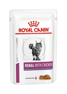 VHN W CAT RENAL CHICKEN 12 BUSTINE 85 G