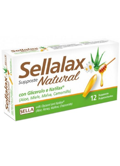 SELLALAX NATURAL MD 12SUPP