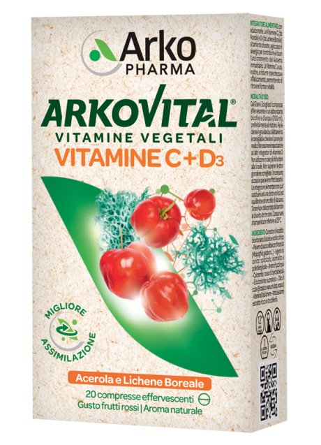 ARKOVITAL VITAMINE C+D3 20CPR