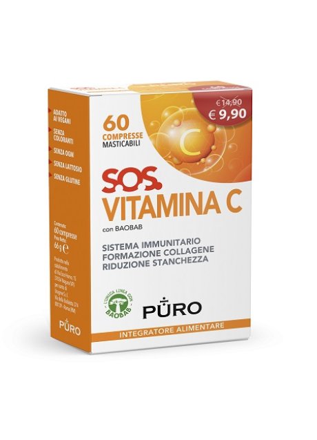 PURO SOS VITAMINA C 60CPR MAST