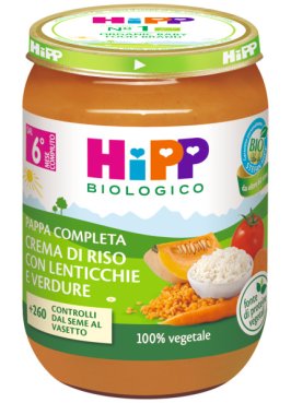 HIPP CREMA RISO LENTICCH VERD