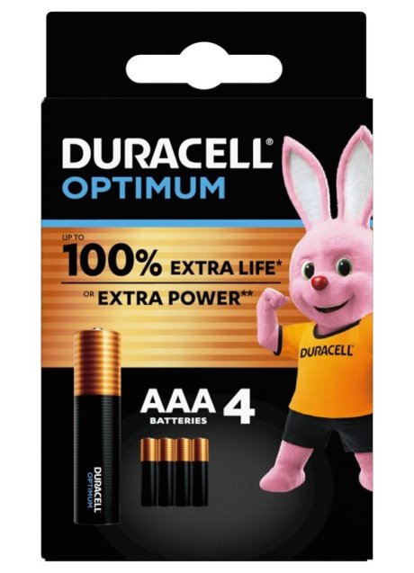 DURACELL OPTIMUM AAA B4 8 PEZZI