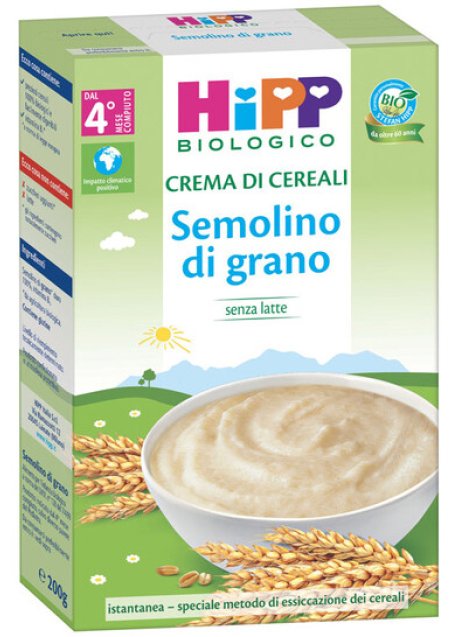 HIPP BIO CREMA CEREALI SEMOLIN