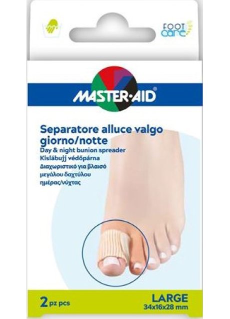 MASTER-AID FOOT CARE DIVARICATORE ALLUCE GIORNO/NOTTE TAGLIAL 2 PEZZI