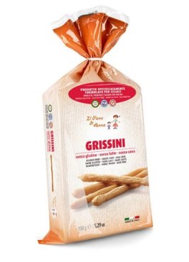 PANE ANNA GRISSINI S/LATTE150G