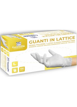 GUANTI LATT S/POL S 100PZ GAMMAD