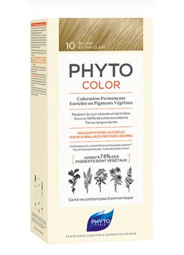 PHYTOCOLOR 10 BIONDO CHIARISSIMO EXTRA LATTE 50 ML + CREMA 50 ML + MASCHERA 12 ML