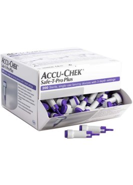 LANCETTE PUNGIDITO ACCU-CHEK SAFE T PRO PLUS PD 200 PEZZI