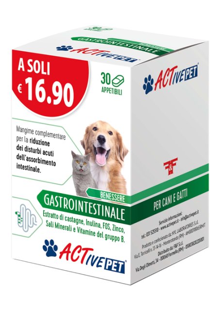 ACTIVE PET GASTROINTEST 30CPR