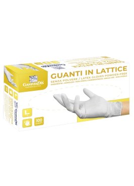 GUANTI LATT C/POL M 100PZ GAMMAD