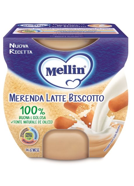 MELLIN MER LATTE BISC 2X100G