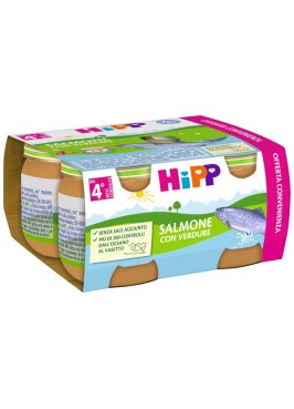 HIPP OMOG SALMONE/VERD 4X80G