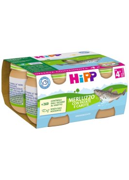 HIPP MERLUZZO PATATE/CAR 4X80G