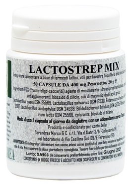 LACTOSTREP MIX 500 MG 50 CPS