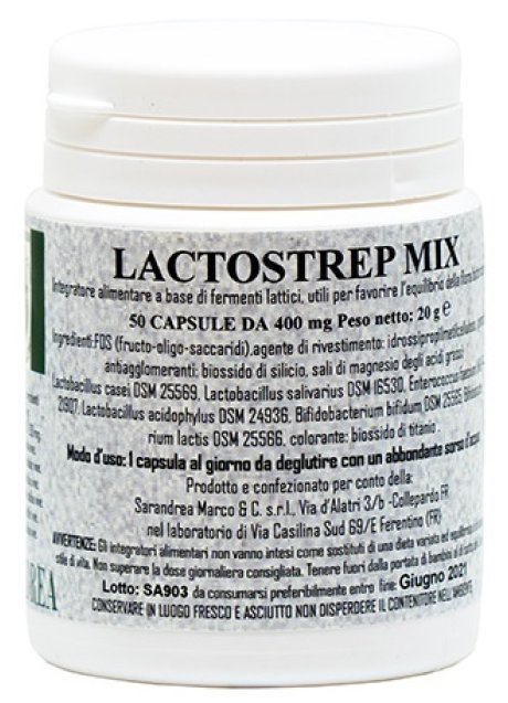 LACTOSTREP MIX 500 MG 50 CPS