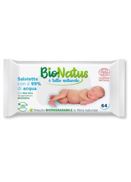 SALVIETTE 99% ACQUA BIONATUS 64P