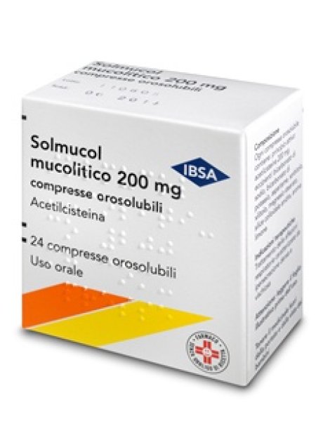 SOLMUCOL MUCOLITICO*24 cpr orosolub 200 mg