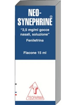 NEOSYNEPHRINE*gtt nasali 2,5 mg/ml 15 ml