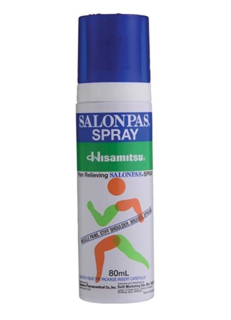 SALONPAS*spray soluz cutanea 80 ml 1,4 g + 2,56 g + 2,4 g