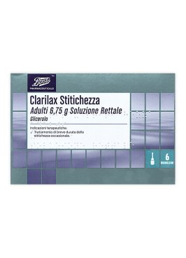 CLARILAX STITICHEZZA*AD 6 microclismi 6,75 g GLICEROLO