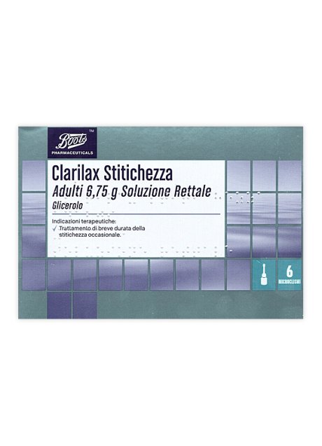 CLARILAX STITICHEZZA*AD 6 microclismi 6,75 g GLICEROLO