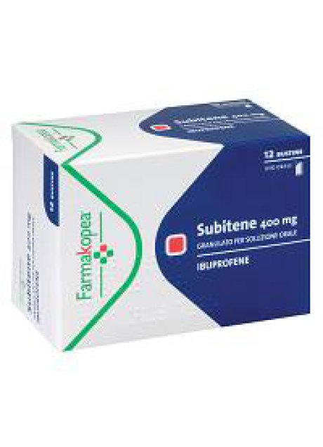 SUBITENE*orale grat 12 bust 400 mg