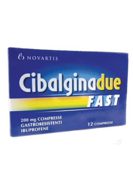 CIBALGINA DUE FAST*12 cpr gastrores 200 mg