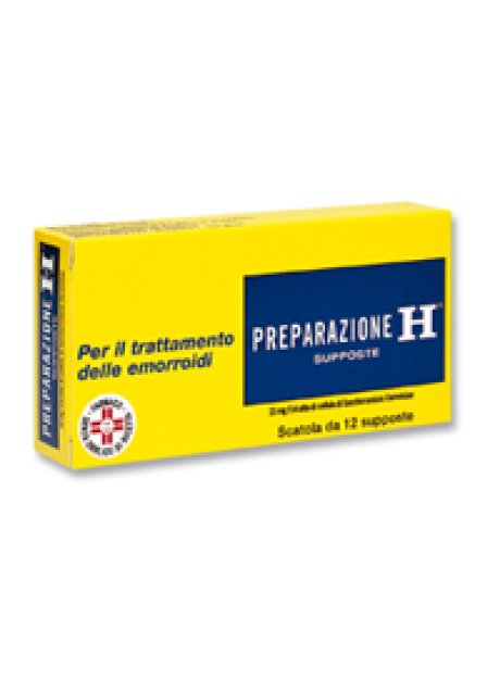 PREPARAZIONE H*12 supp 23 mg