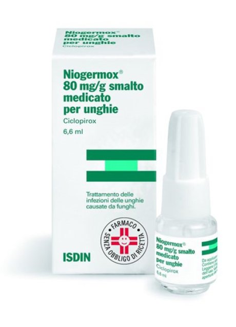 NIOGERMOX*smalto unghie 6,6 ml 80 mg/g